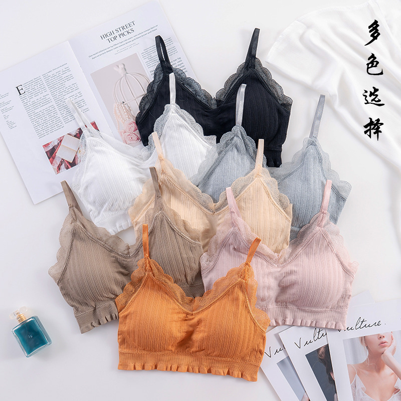Sheer Bra Lace - 3D 섹시 란제리 심리스 스포츠 브라,