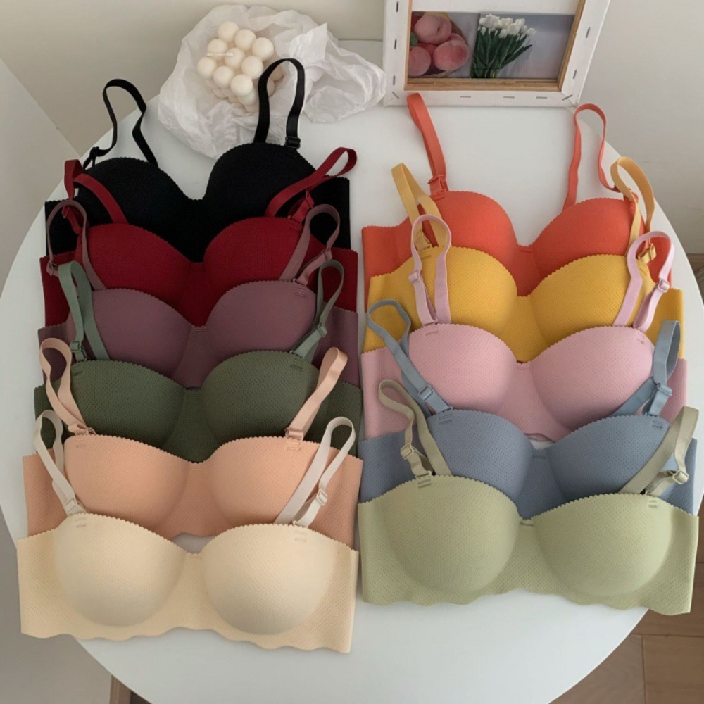 Wirefree Bra Comfort - 섹시하고 편안한 심리스 브라 캔디 컬러