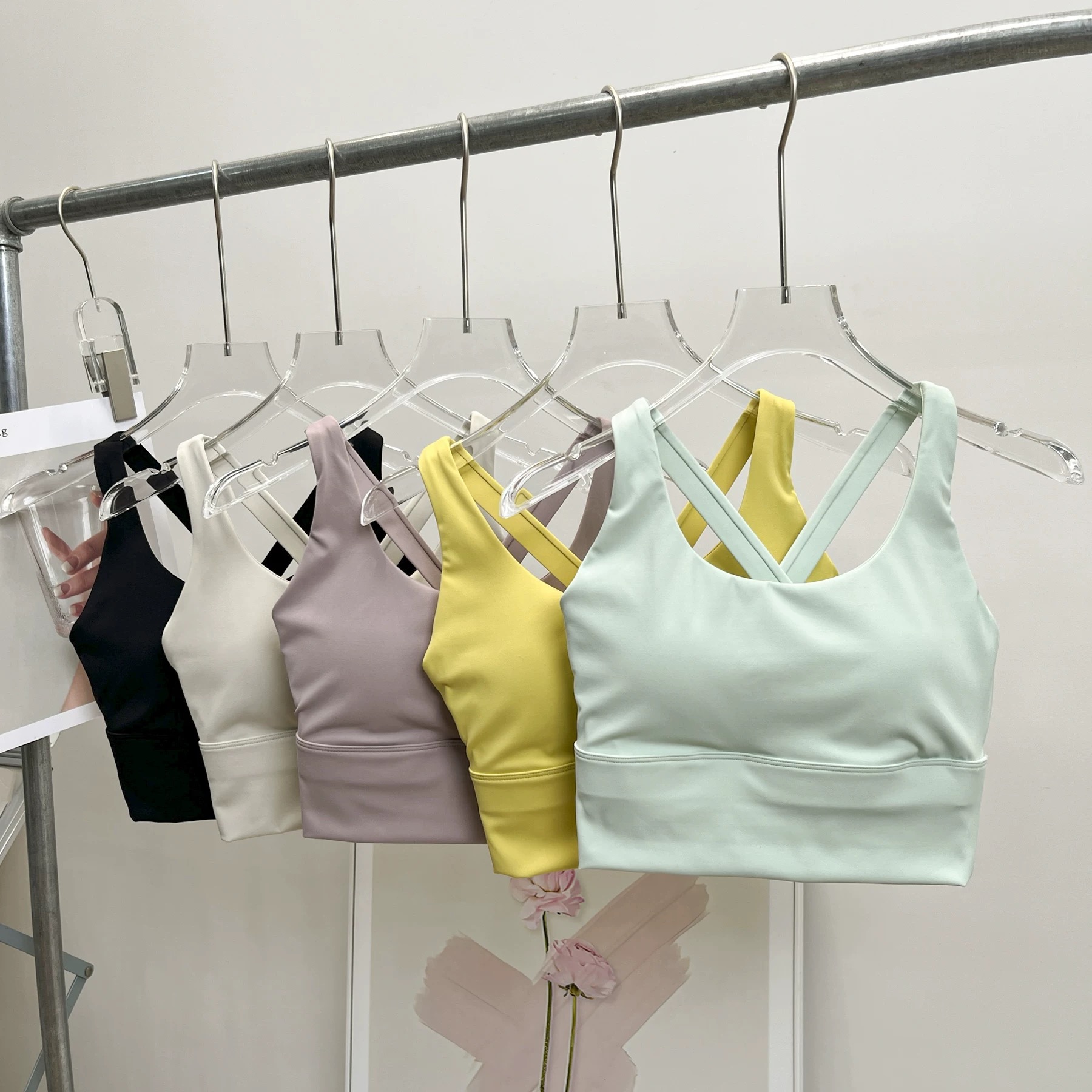 Plunge Bra Push Up - 충격 방지 러닝 & 요가 브라