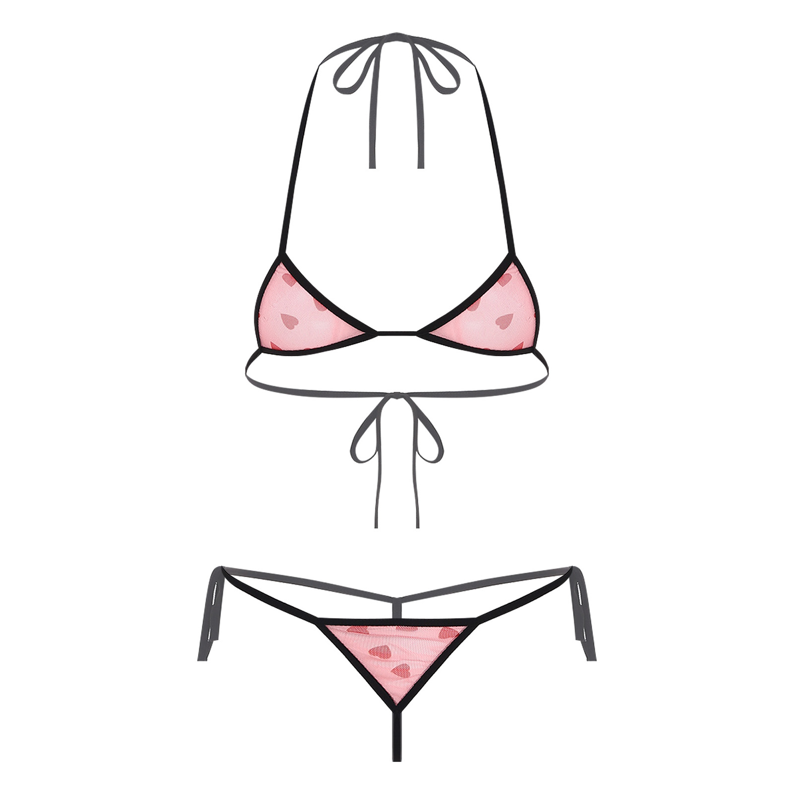 여성용 마이크로 미니 비키니 란제리 속옷 세트 프린트  - Sheer Bra Lace 리뷰 및 가격