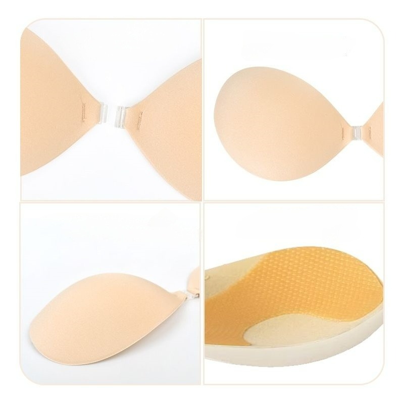 푸쉬업 스티키 브라 두꺼운 투명 실리콘 가슴 패드 접착 - Backless Bra Sticky 리뷰 및 가격