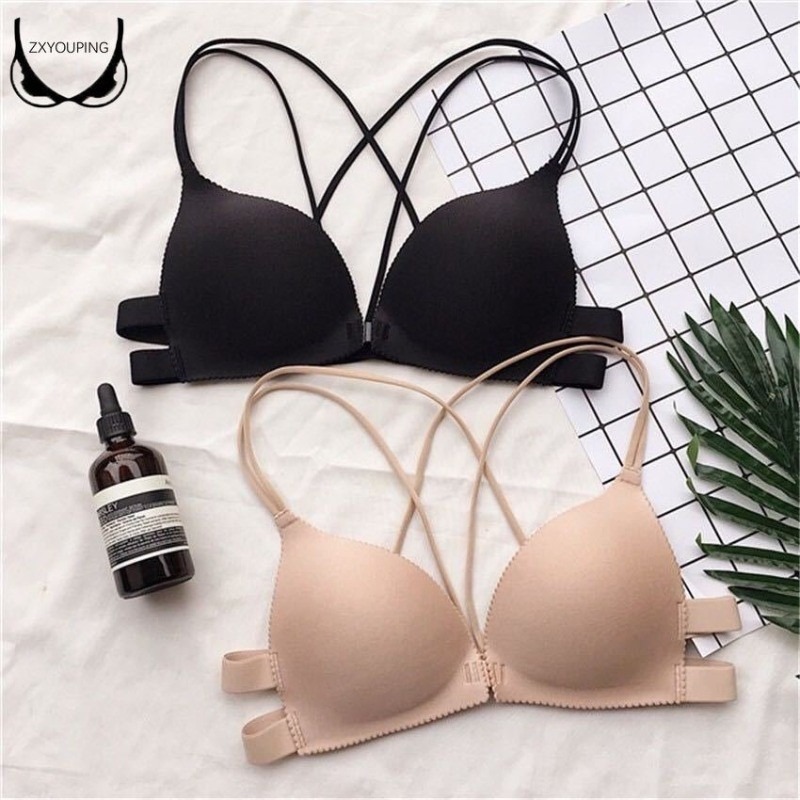 삼각형 컵 버클, 와이어 없는 전면 푸시업 브라, 섹시 - Wirefree Bra Comfort 리뷰 및 가격