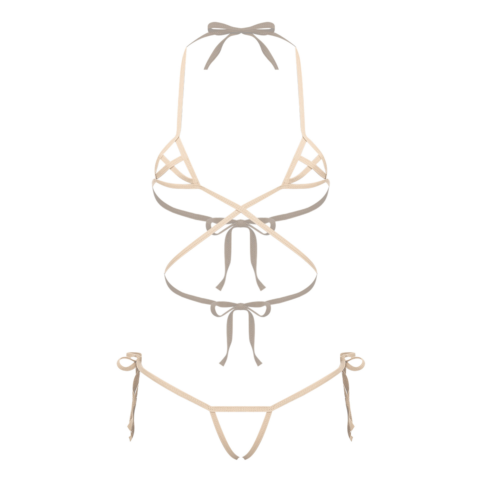 여성 란제리 시스루 비키니 수영복 세트 레이싱 홀터 브 - Sheer Bra Lace 리뷰 및 가격