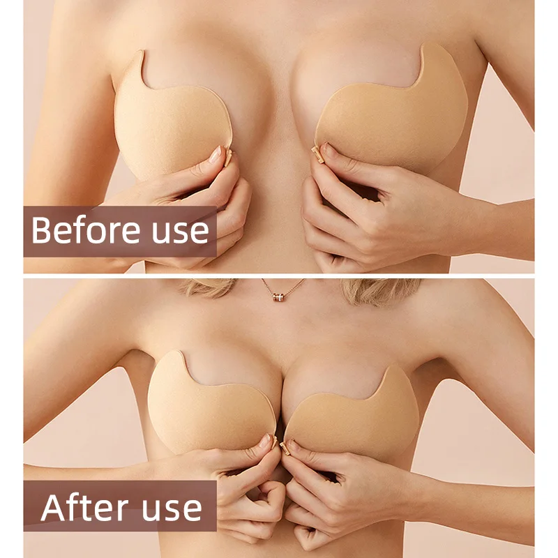 섹시한 여성용 브라, 보이지 않는 푸쉬업 브라, 자가  - Backless Bra Sticky 리뷰 및 가격
