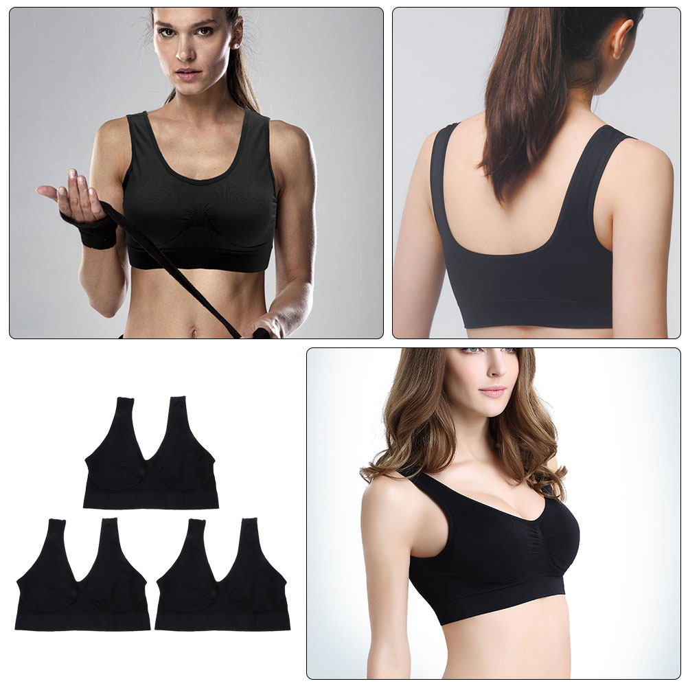 3개입 요가 스포츠 브라, 여성용 무봉제 소프트 와이어 - Wirefree Bra Comfort 리뷰 및 가격