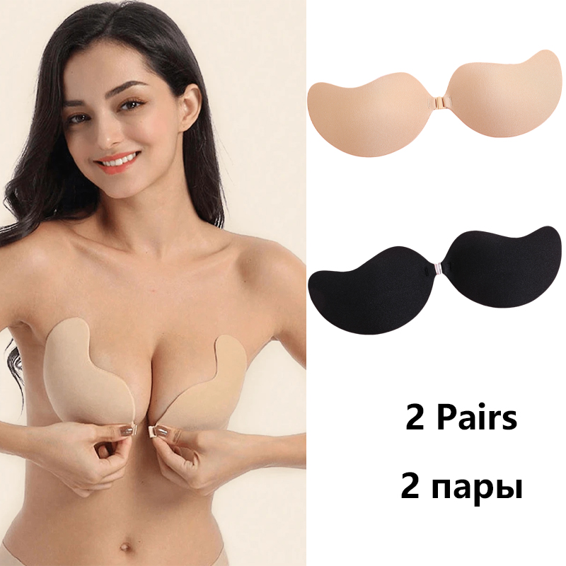 보이지 않는 스트랩리스 접착식 스틱 브라 스트랩리스 푸 - Plunge Bra Push Up 리뷰 및 가격
